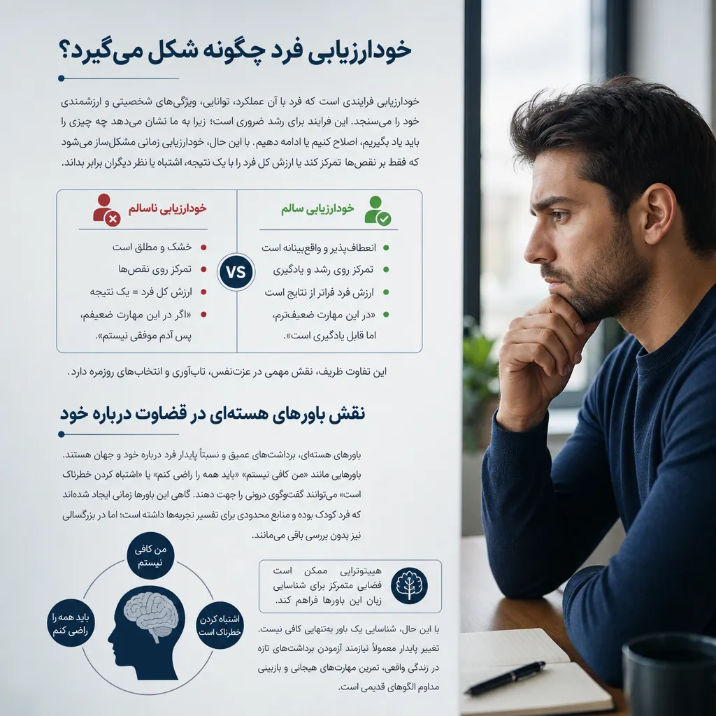 خودارزیابی فرد چگونه شکل می&zwnj;گیرد؟