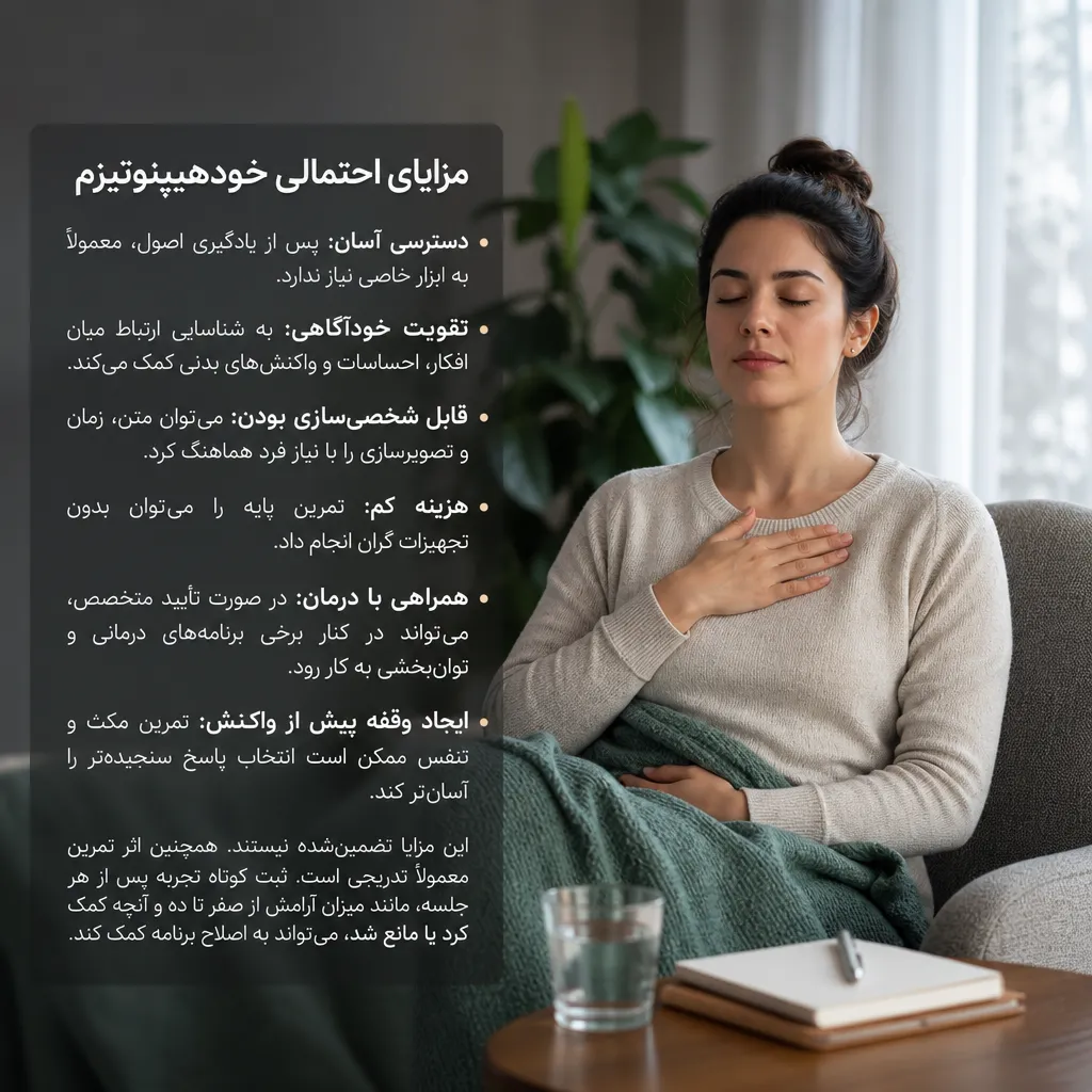مزایای احتمالی خودهیپنوتیزم