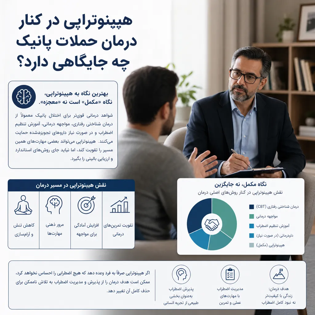 هیپنوتراپی در کنار درمان حملات پانیک چه جایگاهی دارد؟