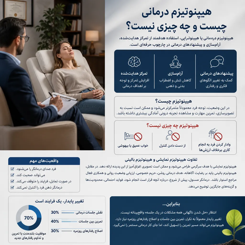هیپنوتیزم درمانی چیست و چه چیزی نیست؟